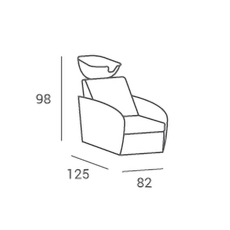 Myjnia Fryzjerska Mali Sofka - Tapicerka Gładka -Myjnie fryzjerskie- 