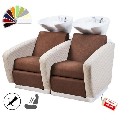 Myjnia Fryzjerska Rialto Podwójna - Wybór Tapicerki - Opcja Masażu -Myjnie fryzjerskie- 