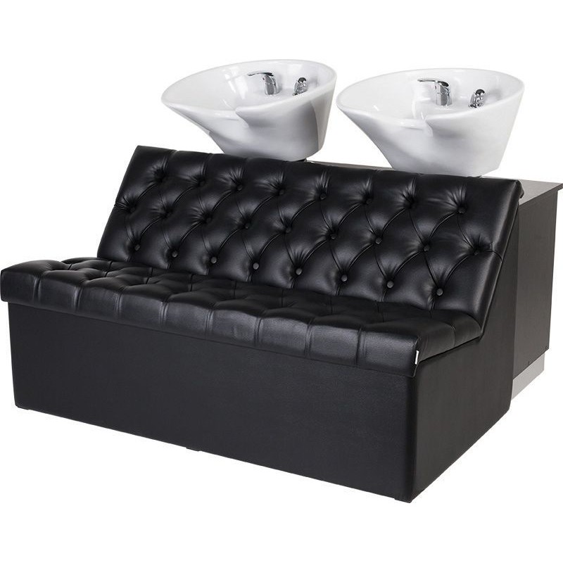 Podwójna Myjnia Fryzjerska Mali Sofa - Tapicerka Przeszycia Lub Pikowania -Myjnie fryzjerskie- 