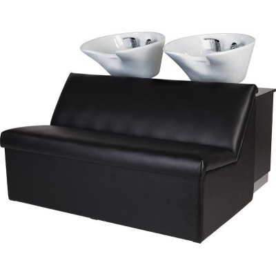 Podwójna Myjnia Fryzjerska Mali Sofa - Tapicerka Gładka -Myjnie fryzjerskie- 