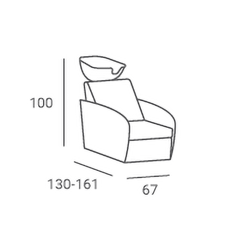 Myjnia Fryzjerska Comfort - Wybór Tapicerki - Elektryczny Podnóżek -Myjnie fryzjerskie- 