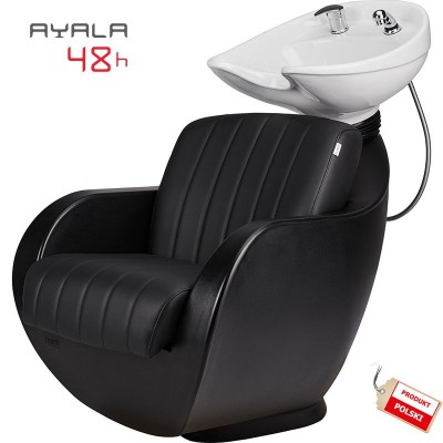 Myjnia Fryzjerska Thomas P - Czarna -  Przeszycia - Misa Biała -Myjnie fryzjerskie- 