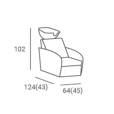 Myjnia Fryzjerska Thomas P - Czarna -  Przeszycia - Misa Biała -Myjnie fryzjerskie- 