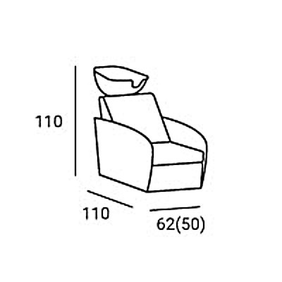 Myjnia Fryzjerka Levante Z El. Podnózkiem I Opcją Masażu -Myjnie fryzjerskie- 