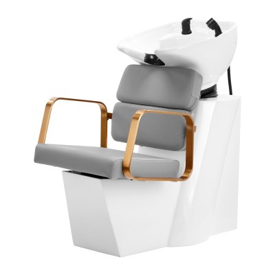 Szaro-złota myjnia fryzjerska Elite