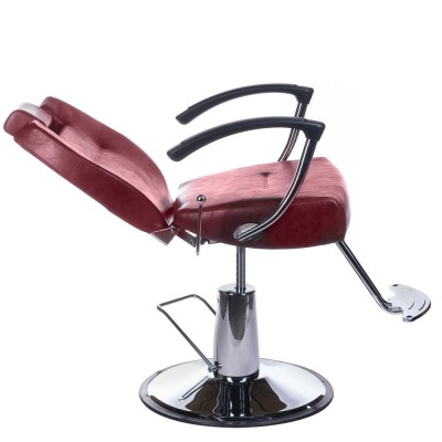 Fotel barberski HEKTOR BH-3208 Wiśniowy -Fotele barberskie- 