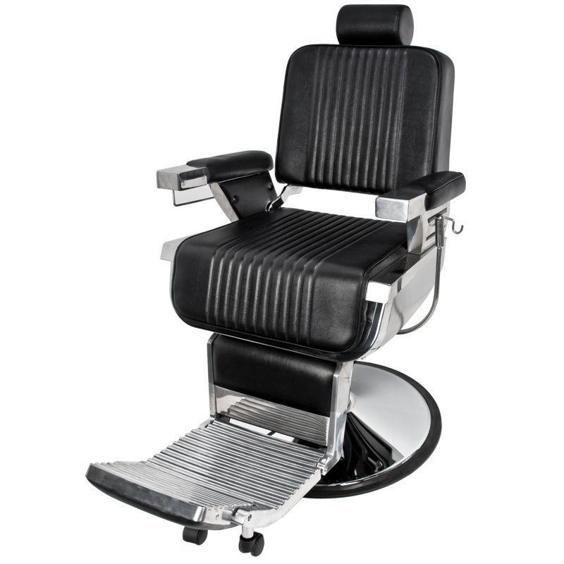 Gabbiano fotel barberski Royal czarny -Fotele barberskie- 