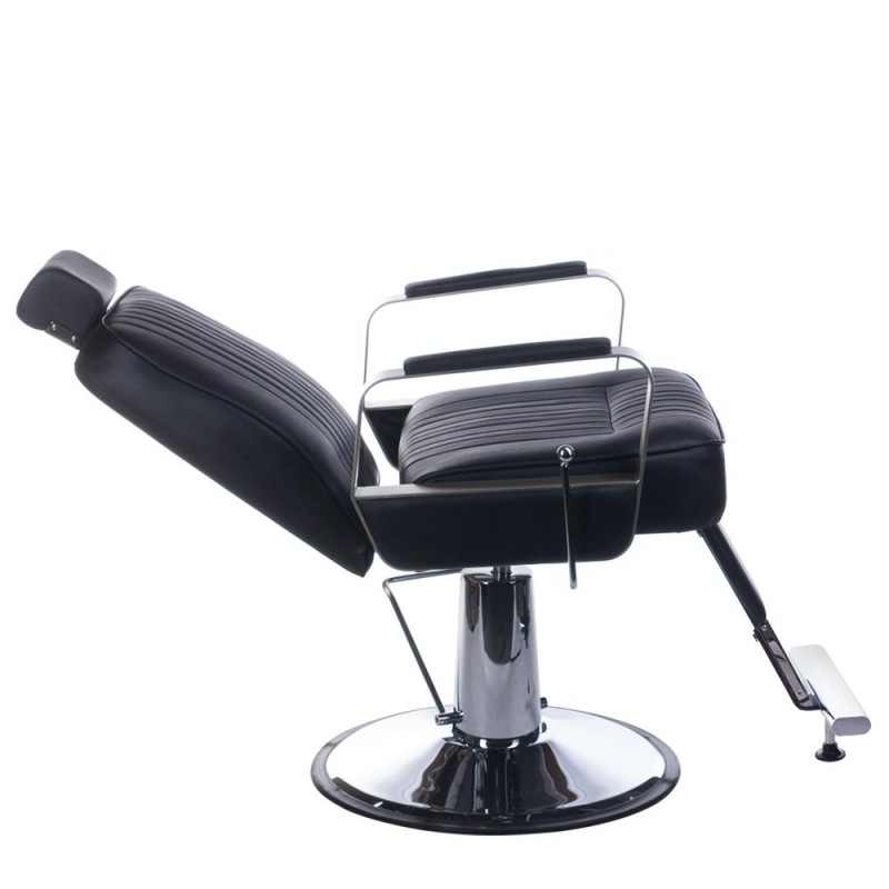 Fotel barberski HOMER BH-31237 Czarny -Fotele barberskie- 