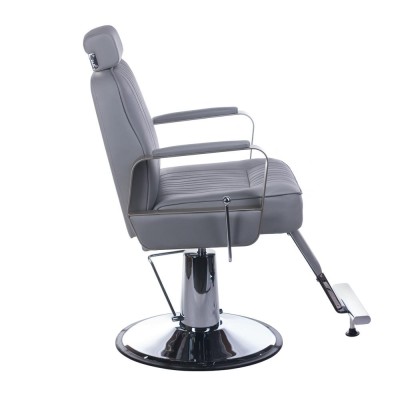 Fotel barberski HOMER BH-31237 Jasny szary -Fotele barberskie- 
