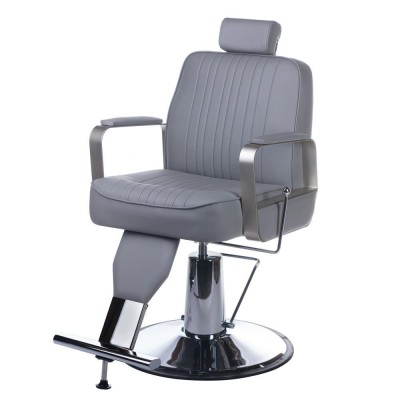 Fotel barberski HOMER BH-31237 Jasny szary -Fotele barberskie-