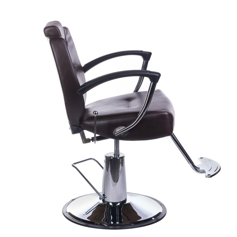 Fotel barberski HEKTOR BH-3208 Brązowy -Fotele barberskie- 