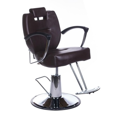 Fotel barberski HEKTOR BH-3208 Brązowy -Fotele barberskie- 