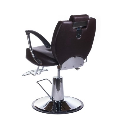 Fotel barberski HEKTOR BH-3208 Brązowy -Fotele barberskie- 