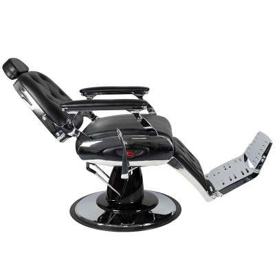 Gabbiano fotel barberski Pietro czarny -Fotele barberskie- 