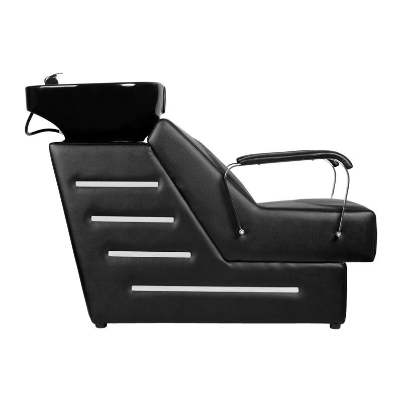 Gabbiano myjnia fryzjerska barberska Orlean czarna -Meble fryzjerskie- 