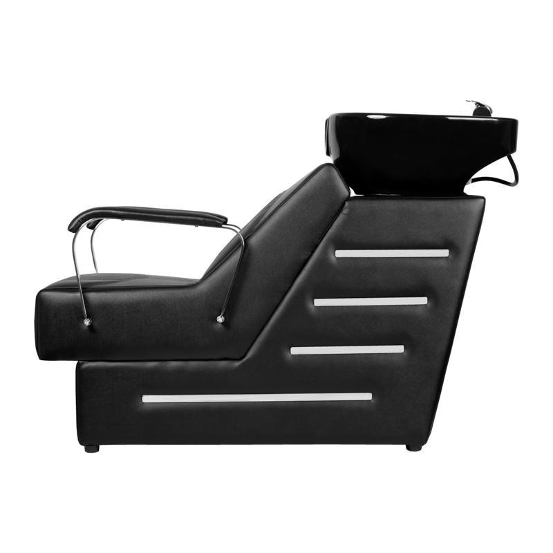 Gabbiano myjnia fryzjerska barberska Orlean czarna -Meble fryzjerskie- 