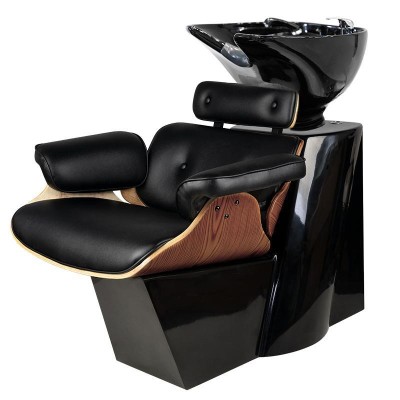 Gabbiano myjnia fryzjerska Florencja orzech czarna -Meble fryzjerskie- 