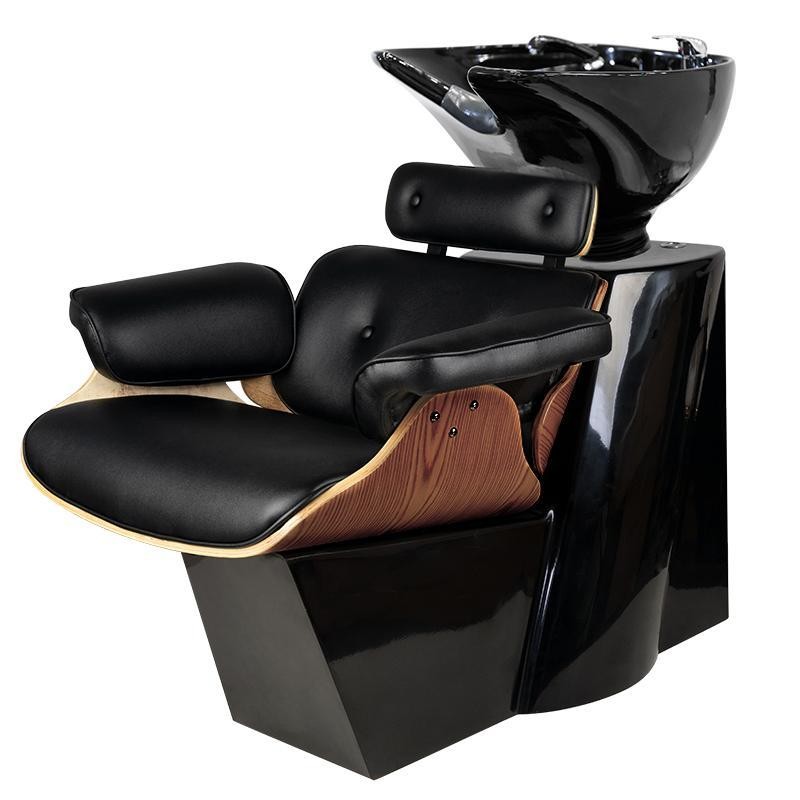 Gabbiano myjnia fryzjerska Florencja orzech czarna -Meble fryzjerskie- 