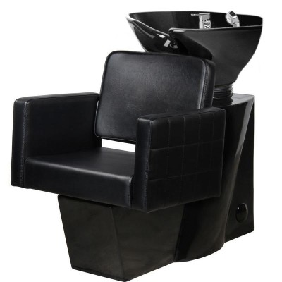 Gabbiano myjnia fryzjerska Ankara czarna/czarna misa -Meble fryzjerskie- 