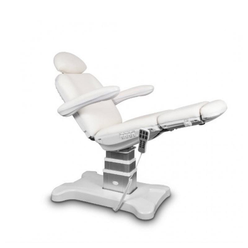 Elektryczny fotel podologiczny biały - UNICO -Fotele do podologii- 