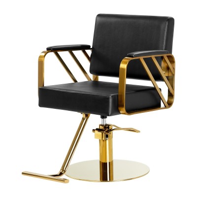 Gabbiano fotel fryzjerski Genua złoto czarny