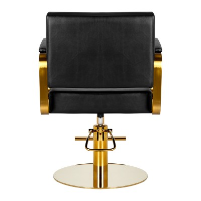 Gabbiano fotel fryzjerski Genua złoto czarny