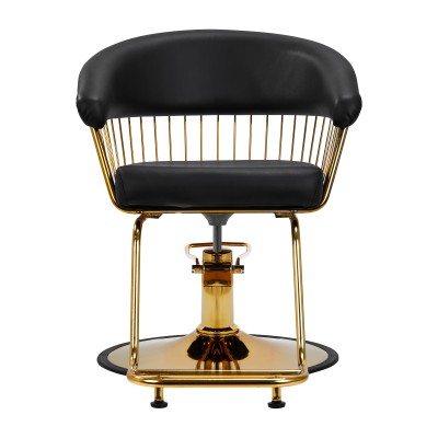 Black and gold salon chair