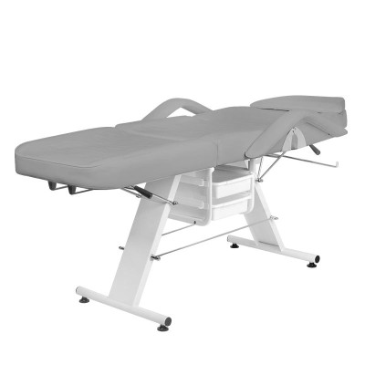 Fotel kosmetyczny Basic 202 z kuwetami szary