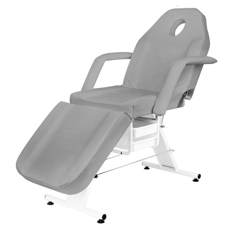 Fotel kosmetyczny Basic 202 z kuwetami szary