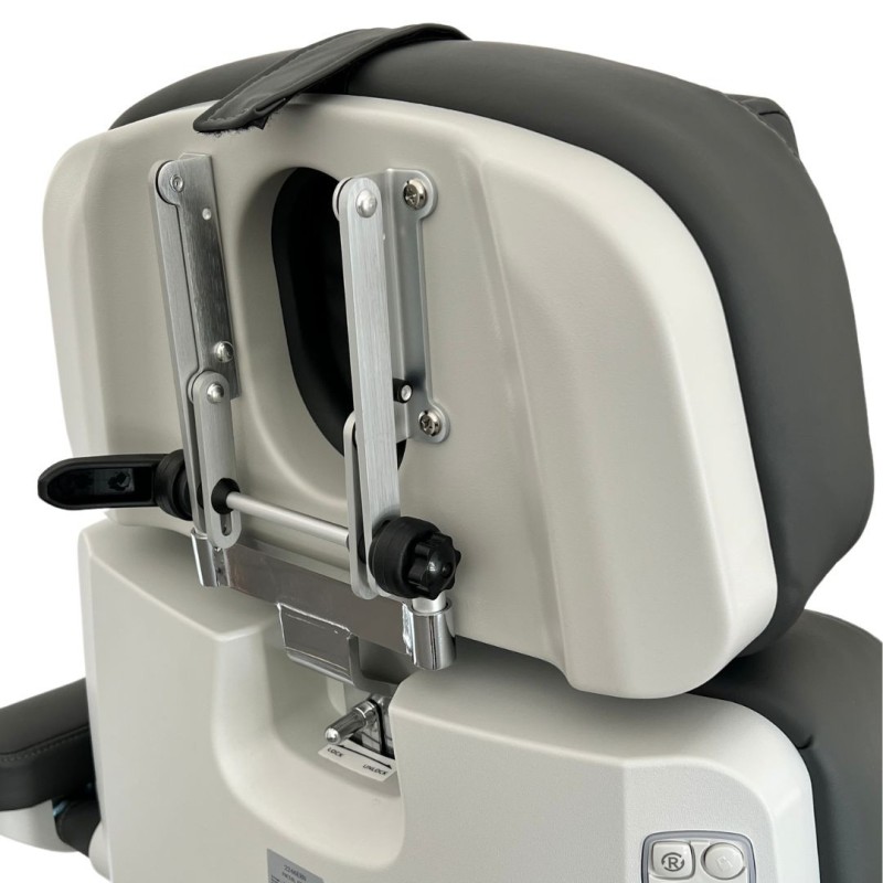 Fotel zabiegowy NIKO F obrotowy z podgrzewaniem grey - jasnoszary -Łóżka kosmetyczne- 