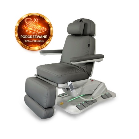 Fotel Kosmetyczny Elektryczny NICO F Obrotowy z Podgrzewaniem Graphite Eversun Elite by Kazaro