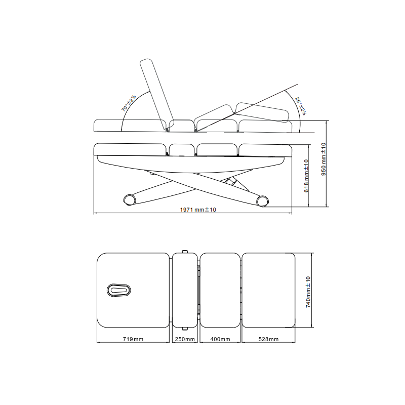 Łóżko kosmetyczne Vitoria z opcją podgrzewania -Strona główna- 