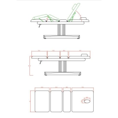 Łóżko kosmetyczne Leon z opcją podgrzewania -Strona główna- 