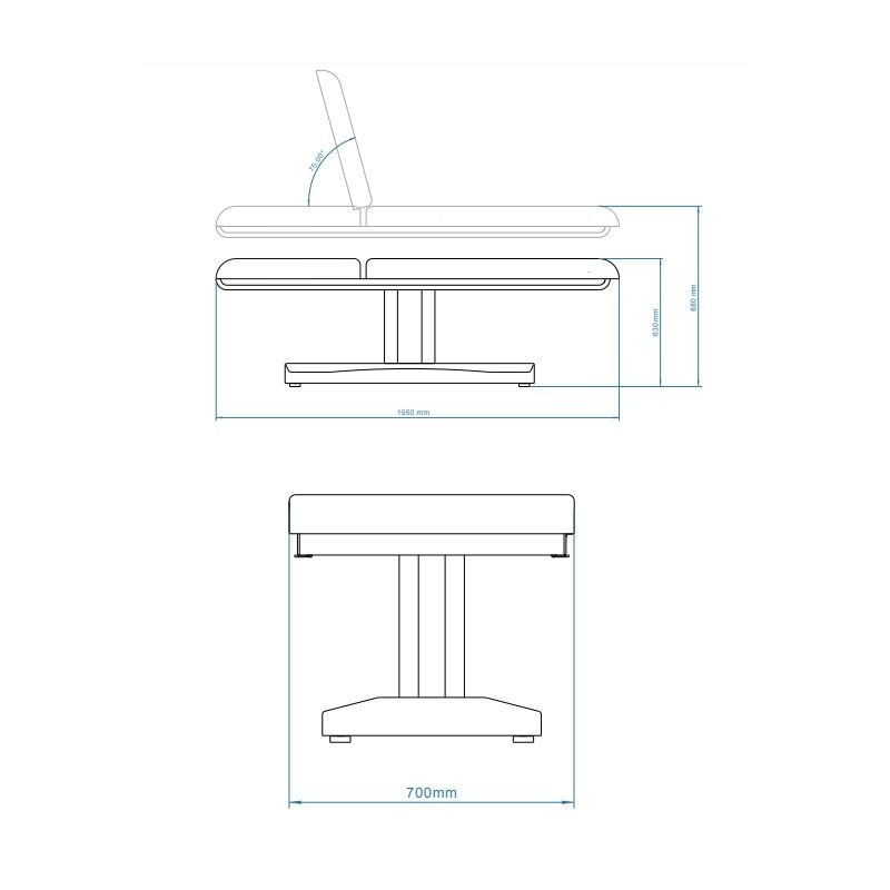Łożko kosmetyczne spa Elche z opcją podgrzewania -Strona główna- 