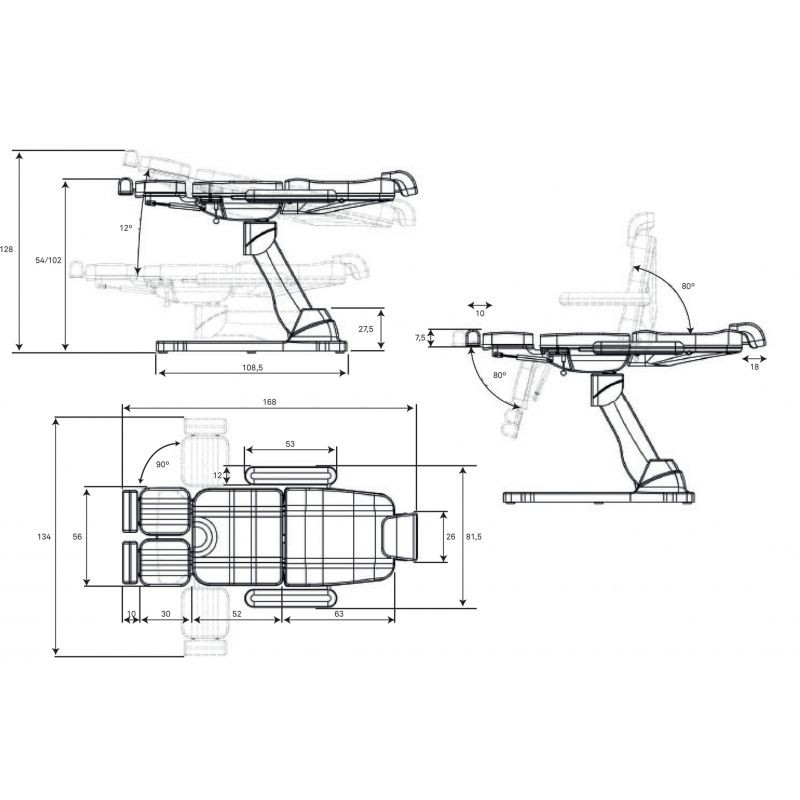 Fotel podologiczny Palm Beach White -Strona główna- 