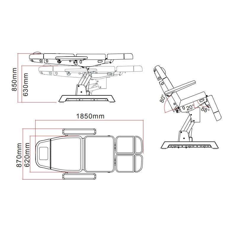 Fotel do pedicure Arche z opcją podgrzewania -Fotele pedicure- 
