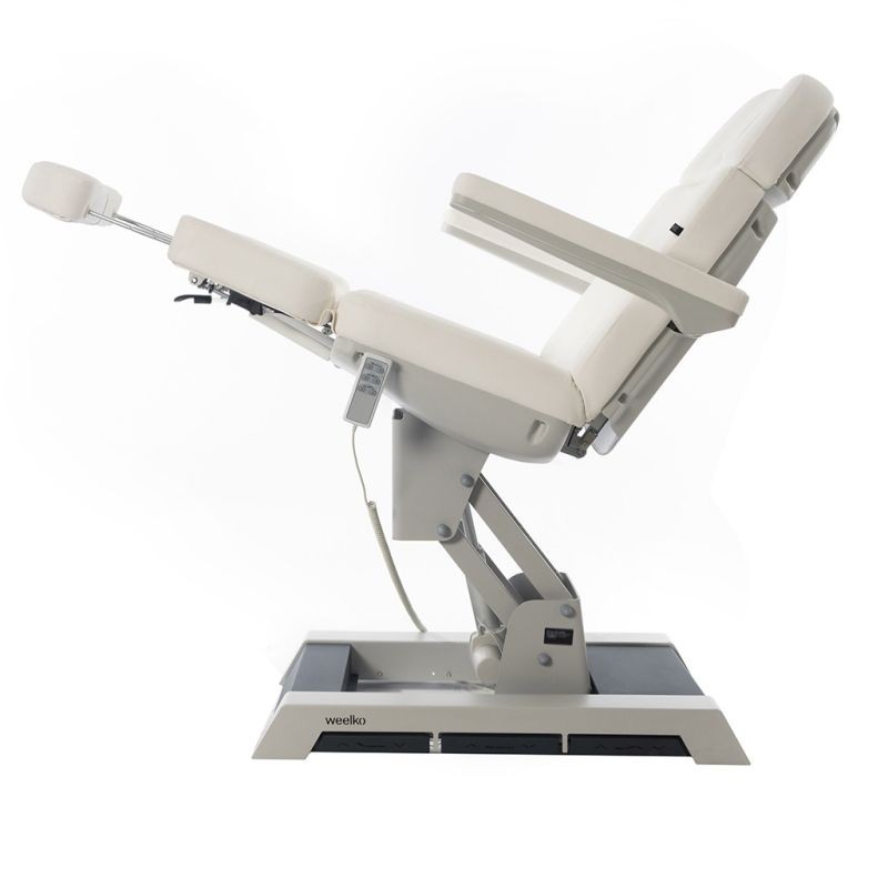 Fotel kosmetyczny Elektryczny GALEA Biały -Fotele kosmetyczne elektryczne- 