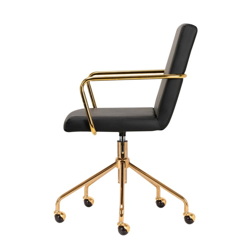 Krzesło Kosmetyczne QS-OF211G złoto czarne
