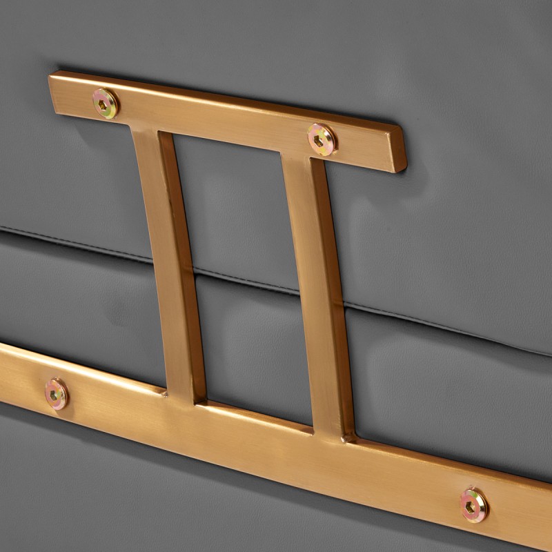 Elite Porto gray chair, gold