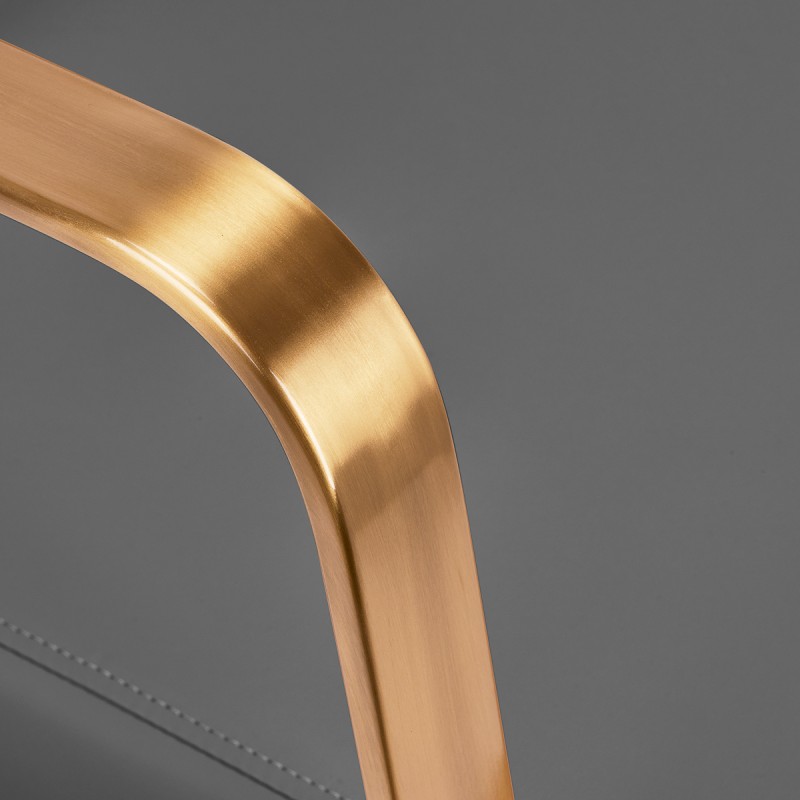 Gray-and-gold salon backwash unit