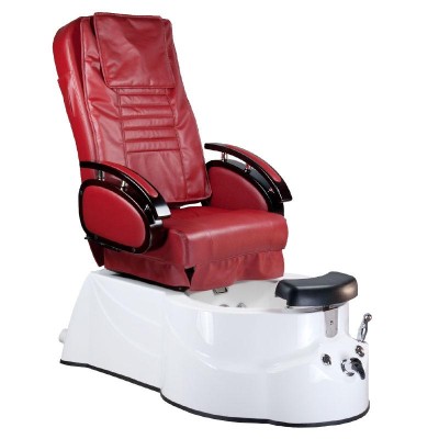 Fotel do pedicure z masażem BR-3820D Bordowy -Fotele pedicure SPA- 