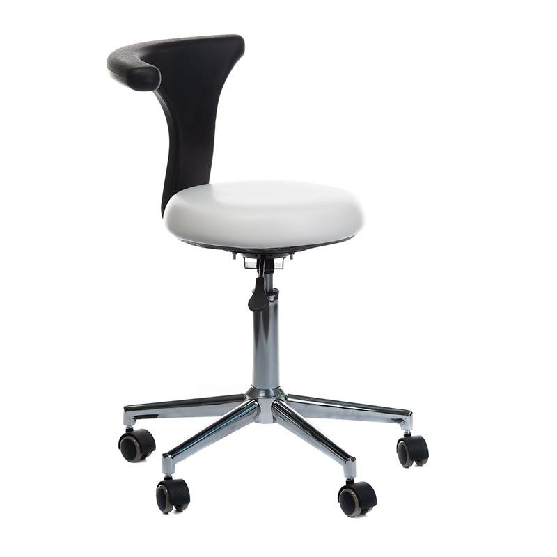 Adjustable cosmetic stool with armrest