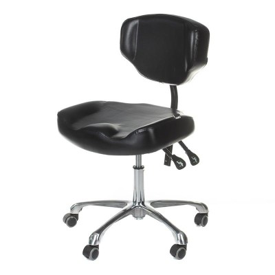 Taboret tatuażysty obrotowy z oparciem ELMO INKOO -Taborety do tatuażu- 