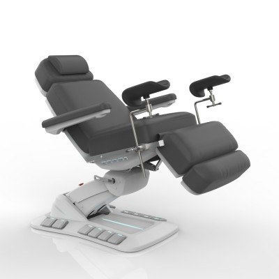 Fotel Zabiegowy NIKO GF z podgrzewaniem grafitowy -Fotele Zabiegowe- 