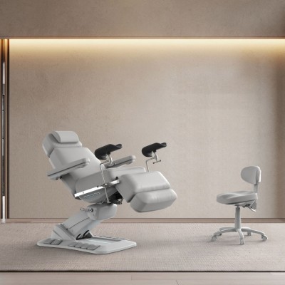 Fotel Zabiegowy NIKO GF z podgrzewaniem jasnoszary -Fotele Zabiegowe- 