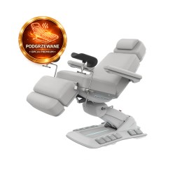 Fotel Zabiegowy NIKO GF z podgrzewaniem jasnoszary -Fotele Zabiegowe- 