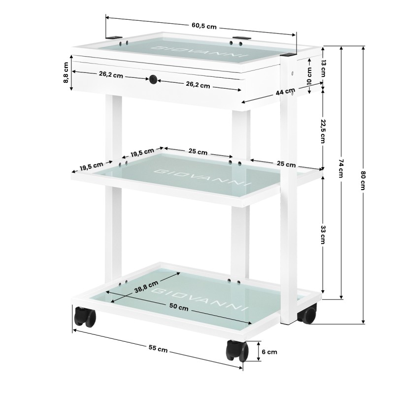 Stolik kosmetyczny typ 1040A Giovanni