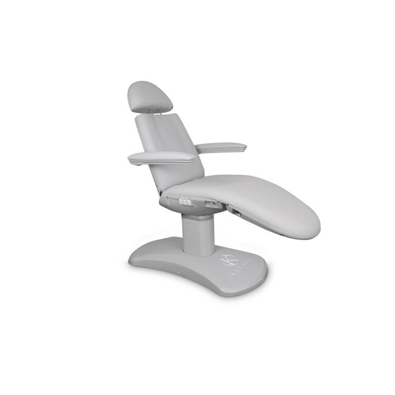 Fotel kosmetyczny Magma II - Auster - Jasnoszary -Fotele kosmetyczne elektryczne- 