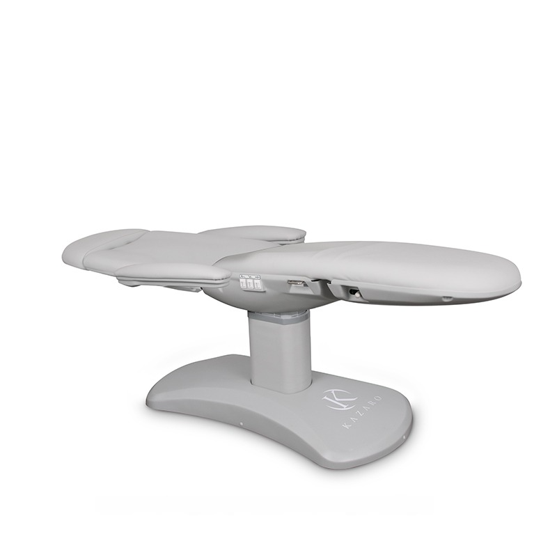 Fotel kosmetyczny Magma II - Auster - Jasnoszary -Fotele kosmetyczne elektryczne- 