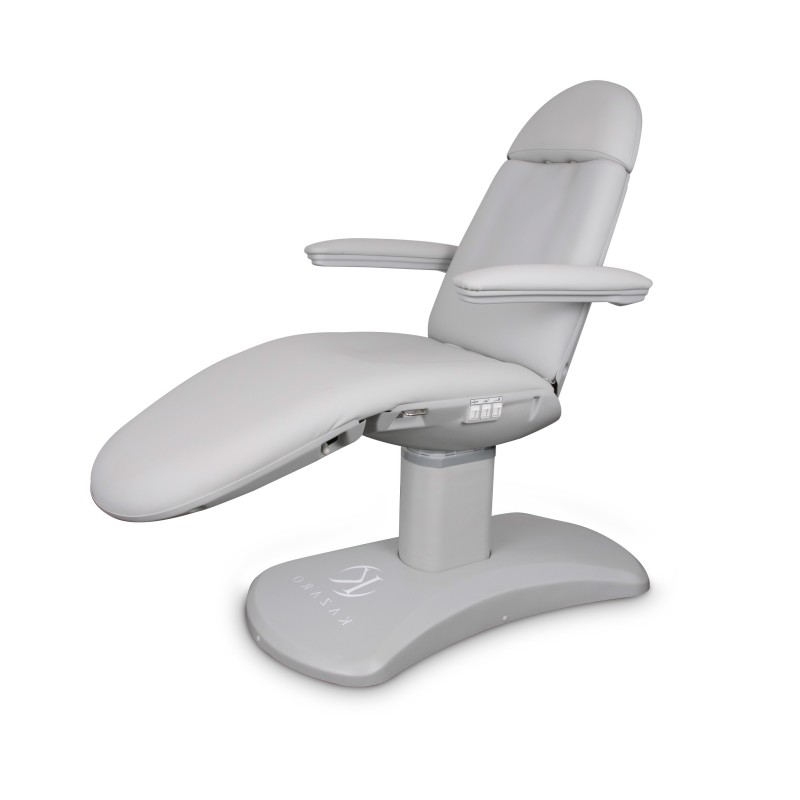 Fotel kosmetyczny Magma II - Auster - Jasnoszary -Fotele kosmetyczne elektryczne- 